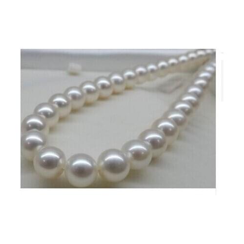 Gift word AAAA 17" 11-11.5MM ROUND SOUTH SEA WHITE PEARL NECKLACE Factory Wholesale price Giftword for women jewelry
