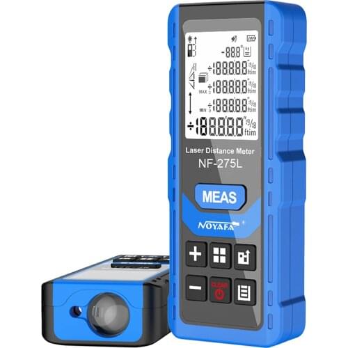 NOYAFA NF-275L Laser Beam Laser Distance Meter Rechargeable Length/Area/Volume/Level/Vertical/Pythagorea 196ft/60m 328ft/100m