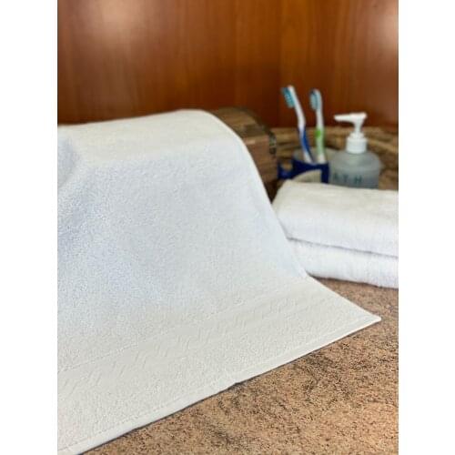 EASY DRYING MEDIUM FACE TOWEL, 100% COTTON, LOCAL PRODUCTION 40x55cm, CHAIN PATTERN