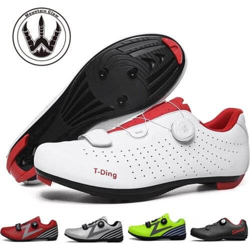 2020 Breathable Racing Cycling Shoes Ultralight Self-Locking Cleat Bicycle Shoes Pro Riding Road Bike Shoes Cycling Sneakers Men