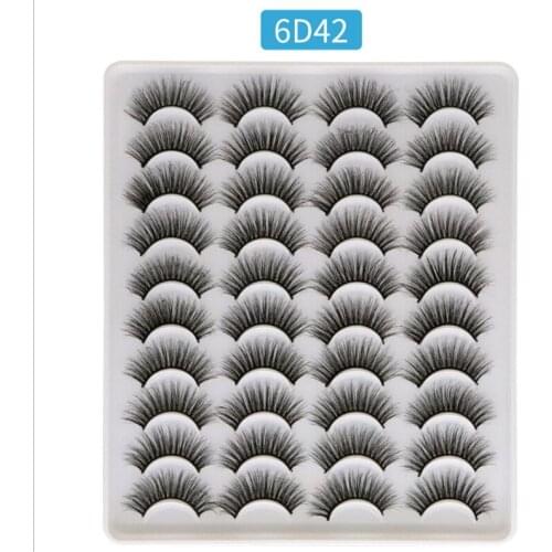 NEW5-21 Pairs 10-25mm Fake Eyelashes 100% Mink Eyelashes Mink Lashes Natural Dramatic Volume Eyelashes Extension False Eyelashes