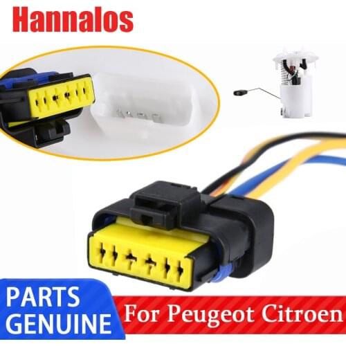 Suitable for 207 Peugeot 307 Sega 408 Triumph 308C4L206 fuel pump plug C5 gasoline pump plug 3008