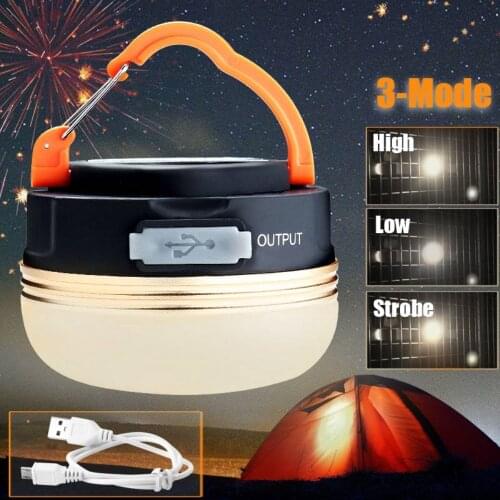 LED Light Portable Lamp LED Camping Light USB Rechargeable Bulb Emergency Lamp 1800mAh Outdoor Lighting For Camping Tent Garden
