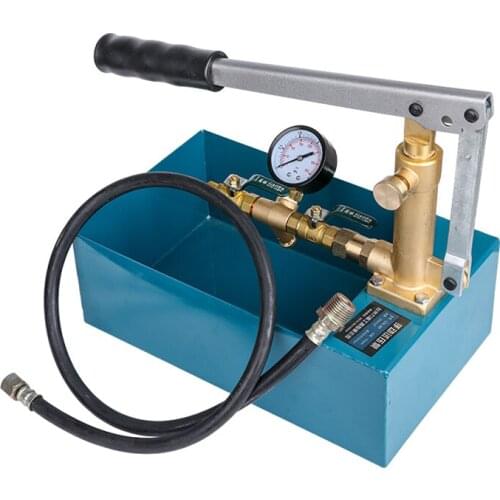 Manual pipeline pressure test pump, leak detector, pressure ppr