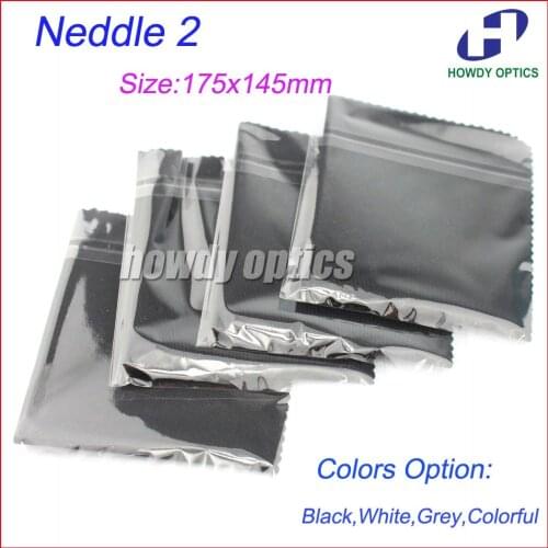 175gsm 100pcs 175x145mm Colorful White Black Grey glasses cleaning cloth lens microfiber cleaning cloth individual packing