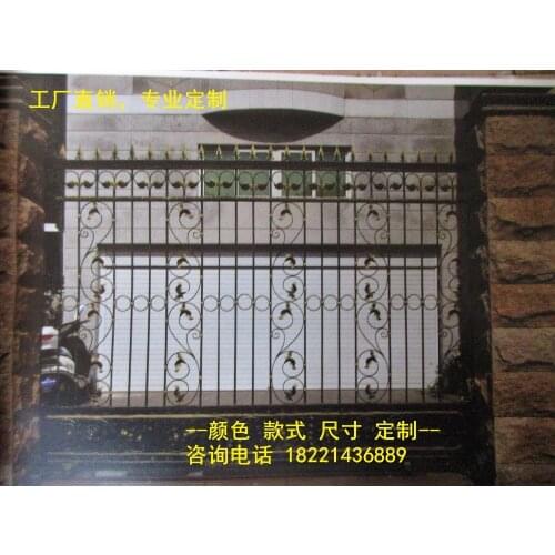 Custom made wrought iron gates designs whole sale wrought iron gates metal gates steel gates hc-g91