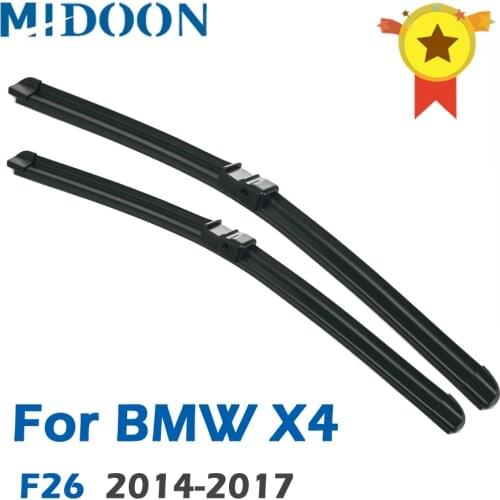 MIDOON Wiper Blades for BMW X4 F26 Fit Side Pin Arms 2014 2015 2016 2017