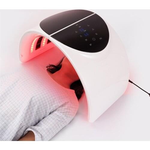 Foldable 7 Color PDT Facial Mask Face Lamp Machine Photon Therapy LED Light Skin Rejuvenation Anti Wrinkle Skin Care Beauty Mask