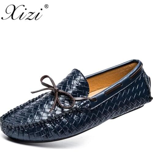 XIZI Brand Men Casusl Sneakers Shoes Breathable Comfortable Male PU Leather Loafers Luxury Mens Flats Men Casual Zanotti Shoes