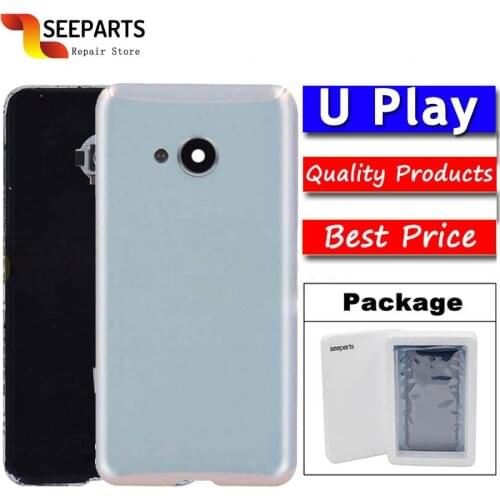5.2" For HTC U Play Back Battery Housing Cover Door Rear Panel Plate Glass Case Replacement For HTC U Play Back Housing