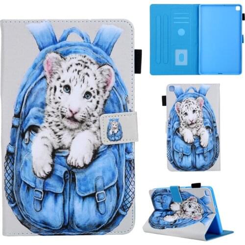 SM-T295 T290 Tablet Cover Cute Animals Cat Bags Print Case For Samsung Galaxy Tab A 8.0 2019 SM-T290 SM-T295 T297 8" Fundas