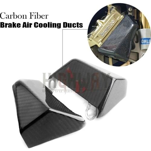 100mm Carbon Fiber Radial Front Brake Caliper Pads Cooling Air Duct Channel System For Ducati 848 EVO 2011-2013 COOLER
