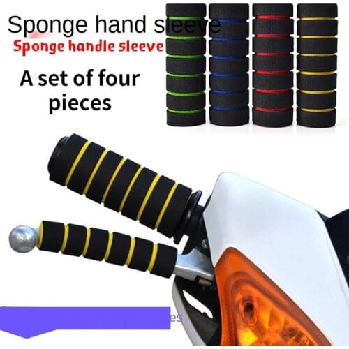 4PCS Non-slip Heat Shrink Grip 5 colors Rubber Grip Glove Handlebar Universal Motorcycle