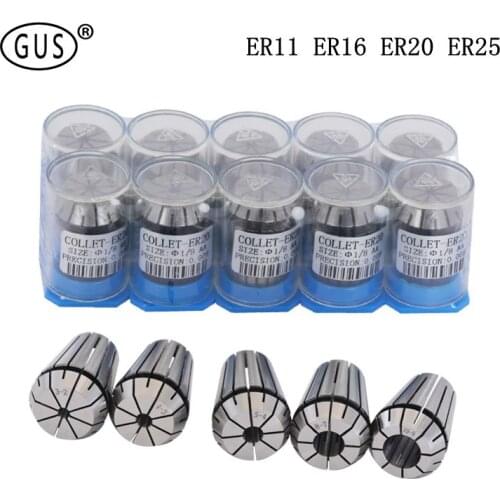 Free shipping 1pcs ER11 ER16 ER20 ER25 Precision Spring Chuck Collet Tool Holder , for CNC Engraving Machine spindle motor