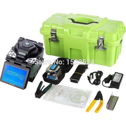 Free Shipping SKYCOM Multi-language T-208H Digital Optical Fiber FTTH Fusion Splicer