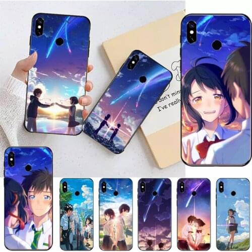 Your Name anime manga Phone Cases For Xiaomi Redmi note 7 8 9 t k30 max3 9 s 10 pro lite Luxury brand shell funda coque