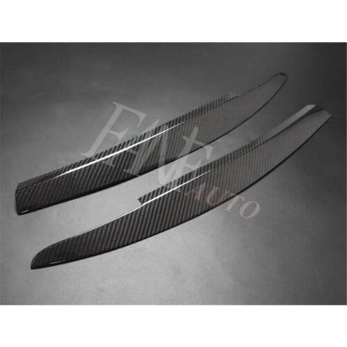 Carbon Fiber Headlight Cover Eyebrows Eyelids for Volkswagen VW Scirocco MK3 2008-2017