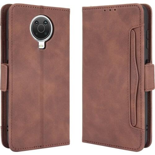 For Nokia G10 Case Cover Premium Leather Wallet Leather Flip Multi-card slot Cover For Nokia G10 G 10 NokiaG10 Case