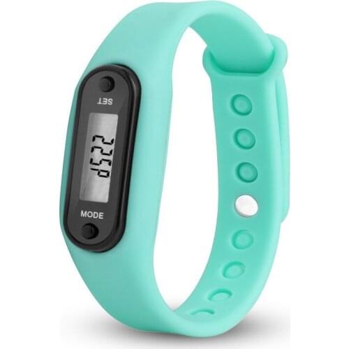 Digital LCD Silicone Wrist Band Pedometer Run Step Walk Distance Calorie Counter Wrist Adult Sport Fitness Watch Drop Shiiping