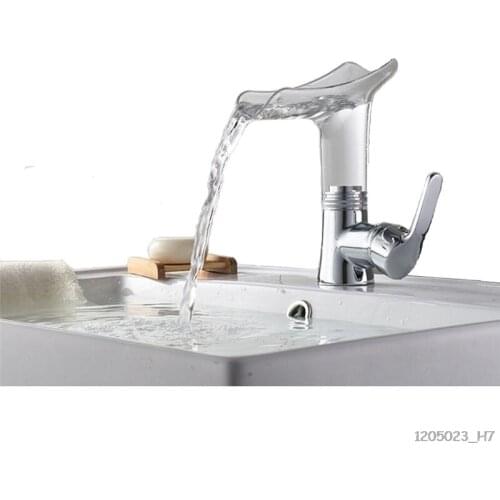 Elegant Luxurious Transparent Faucet For Kitchen Bathroom Waterfall Faucet High-grade Artistry