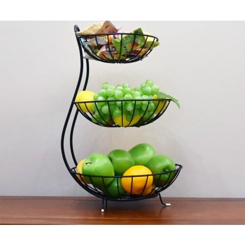 European Creative Iron Multi Layer Fruit Disc, Household Multi-functional Fruit Disc Frame