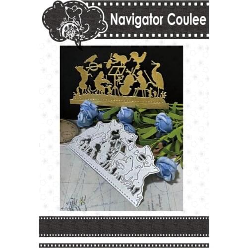 Metal cutting mold forest animal concert died in scrapbook layered drawing craft supplies cutting decorative punching stamp 2021