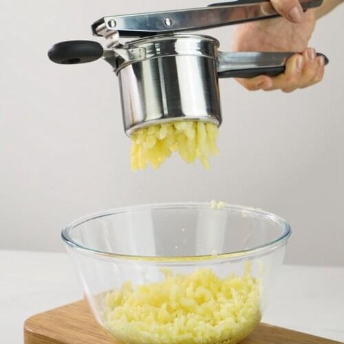 Potato Ricer,Potato Masher with 3 Interchangeable Discs for Light and Fluffy Mashed Potato,Fruits,Vegetables,Baby Food