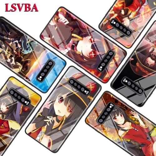 Konosuba Megumin for Samsung Galaxy Note 10 9 8 Pro S10e S10 5G S9 S8 S7 Plus Super Bright Glossy Phone Case Cover