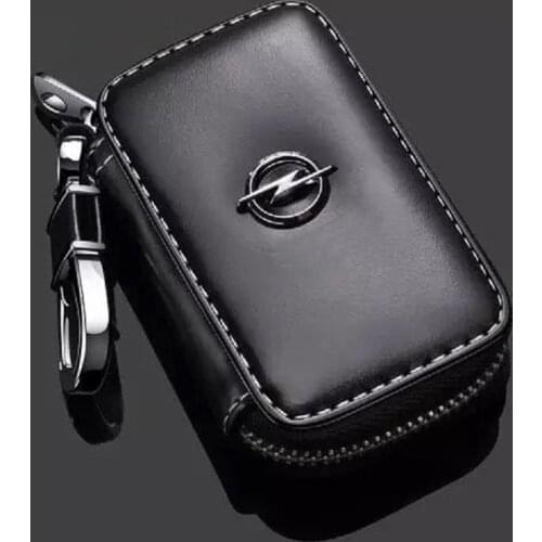 Leather Car Logo Key Case Cover Shell Holder For Opel Astra A J H Insignia Corsa Zafira b Vectra Mokka Vivaro Meriva Accessories