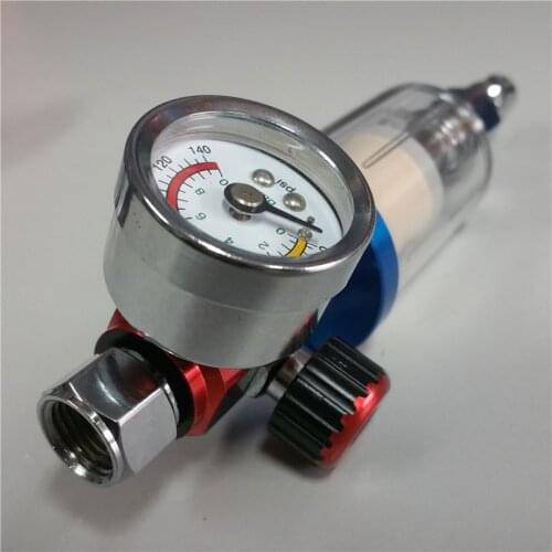 Mini spray gun Air Filte Air Regulator Gauge & In-line Water Trap Filter Tool spray gun regulator