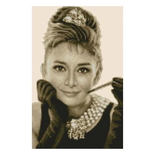 FREE delivery Top Quality popular counted cross stitch kit Heurn Au.Heurn movie star Audrey Hepburn