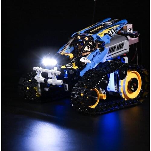 The Button Battery Powered LED Lighting Kit for Technic Remote Controlled Stunt Racer 42095 (Only LED Light)