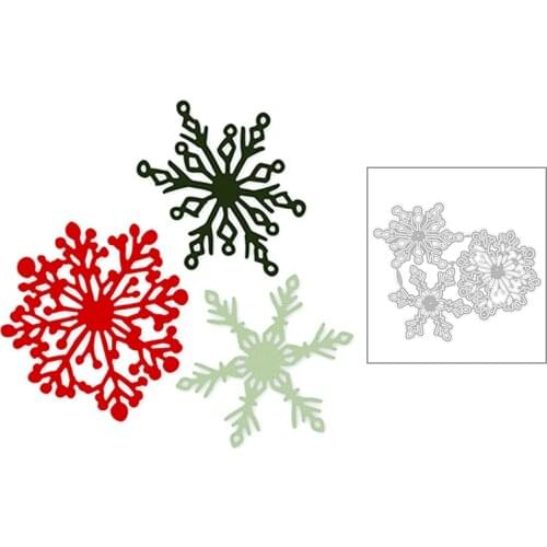 2020 New Winter Christmas Hexagon Snowflake Embossing Metal Cutting Dies For Making Greeting Card Paper Scrapbooking No Stamps