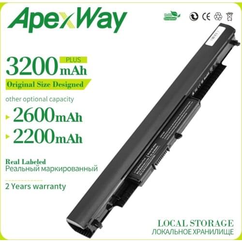 Apexway 14.8V Laptop Battery HS03 HS04 HSTNN-LB6V HSTNN-LB6U For HP 240 245 250 G4 Notebook PC
