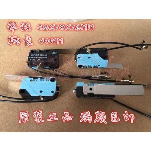 Original new 100% micro switch EF83161.8 limit travel switch 3pin with line 0.1A250V