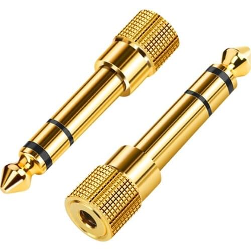 For 6.5 Male To 3.5Mm Female 3.5 To 6.5 Interface Adapter Audio Cable Audio Guitar Microphone