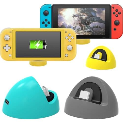 Portable Charger Base Stands for Nintendo Switch / Switch Lite with Type C Port Game Console Charging Dock NS Game Accessories