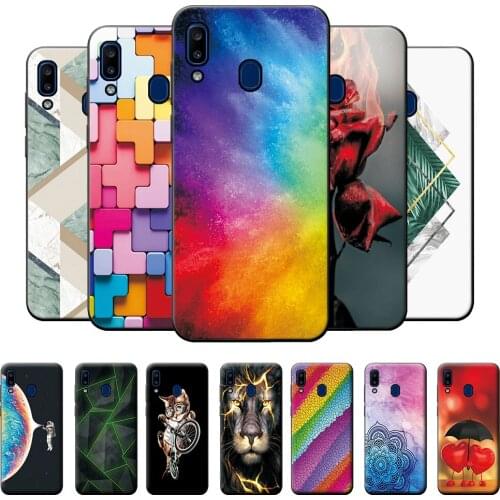 Case For Samsung Galaxy A20 Case For Samsung Galaxy A30 Colorful Cute Cover Bumper on A20 A30 Shockproof Silicone Phone Case 6.4