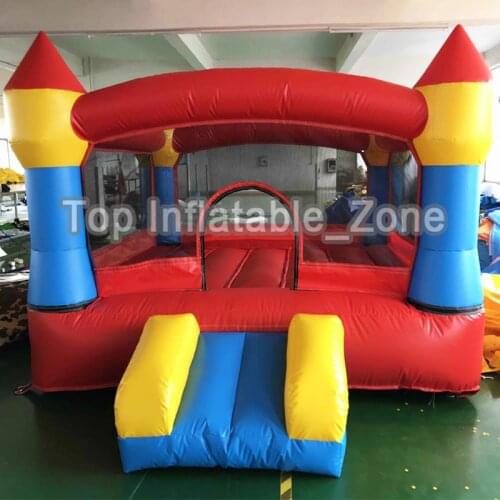 Bounce House with Slide Obstacle Children Outdoor Jump Castle with Blower Inflatable Trampoline Big Bouncer for Kids Toys