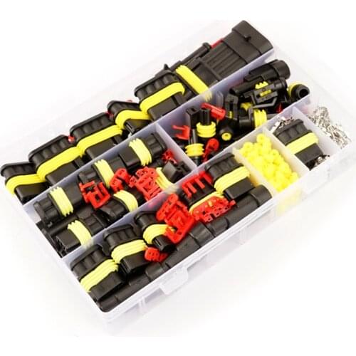 214/352PCS Waterproof Electrical Wire Connector Plug Car Electrical Wire Connector Plug Truck Harness Quad Bike Auto Connectors