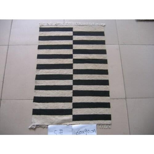 Hand Woven Kilim Carpet Knitting Bedroom Carpet Carpets Geometric Carpet Bedroom Natural Sheep Wool