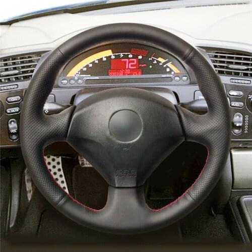 DIY Anti-Slip Wear-Resistant Steering Wheel Cover For Honda S2000 Civic Integra Insight Car Interior Decoration