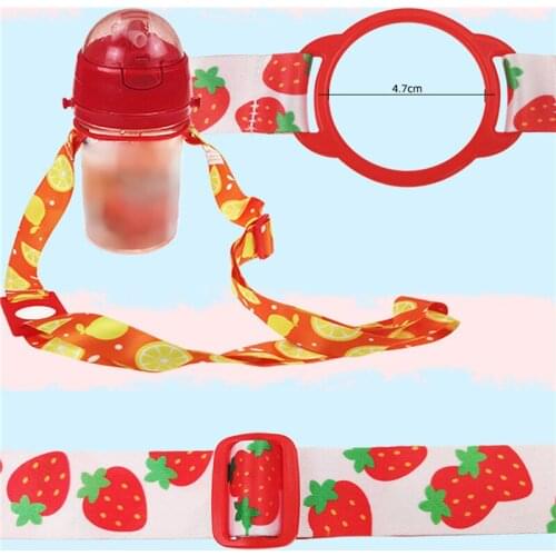 Cute Wide Mouth Thermos Drink Bottle Shoulder Travel Belt Portable Water Cup Lanyard Buckle Hanging Rope Portable Strap Lanyard