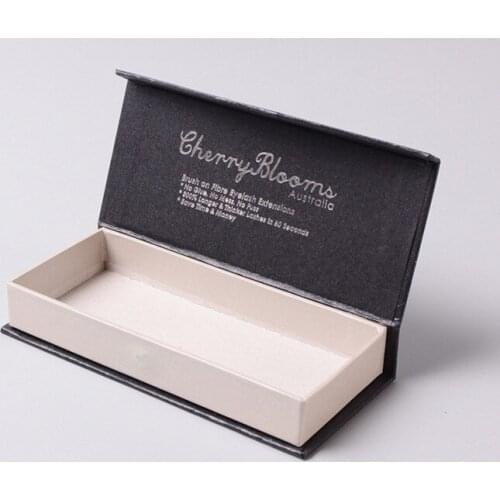 Large Size Folding White Cardboard Boxes Flat Pack With Logo Black Stamping Ribbon Closure For Handbag Luxury Packing ---DH10327