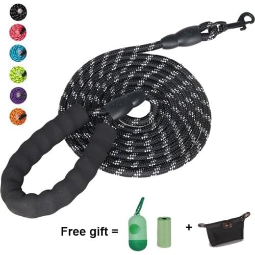 1.5M/2M/3M/ Pet Leashes Reflective Multi Color Round Rope Large Dog Collar Leash Training Running Rope For Medium And Large Dogs