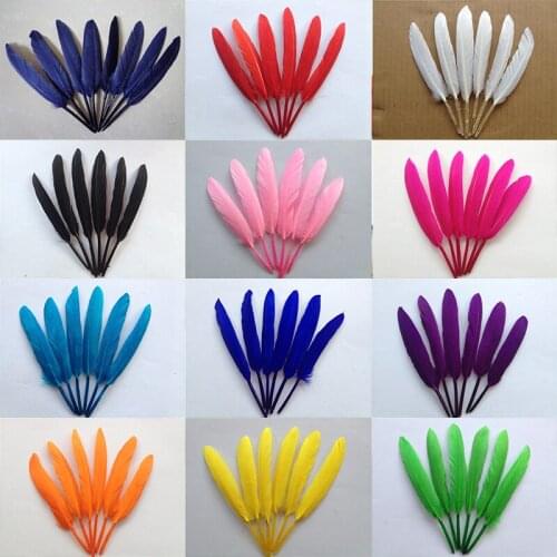 Amazing Feather Colorful Choosing Hot Pretty 50pcs/Pack Beautiful Home Decor Goose Feather 4-6 Inches 10-15 cm