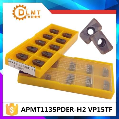 20pcs APMT1135PDER M2 VP15TF INSERT Carbide Inserts Milling For Steel/Cast Iron Rough Machining/Semi-finishing