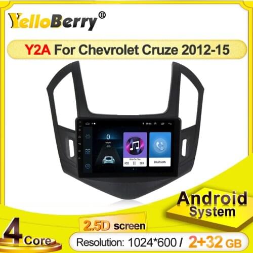 YELLOBERRY 4 Core Android 9.1 1024*600 2.5D HD screen car radio for Chevrolet Cruze 2012-2015 Navigation multimedia player