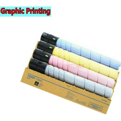 YFTONER Laser Toner Cartridge for Konica Minolta A9E8130-230-330-430(TN514C-M-Y-K) Bizhub C458 558 658 Photocopier