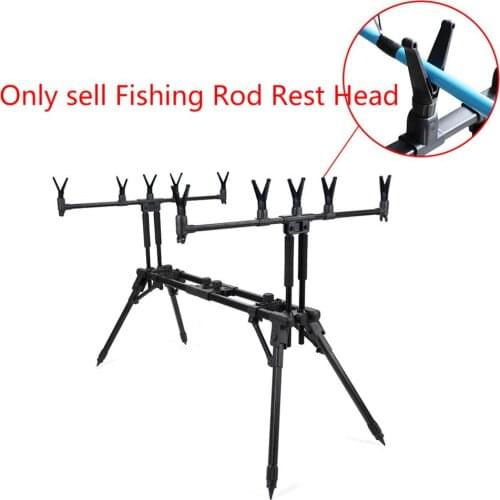 1pc ABS Carp Fishing Rod Rest Head Rod Holder Bracket Head \"V\" Shape Pole Stand Holding The Fishing Rod Accessories